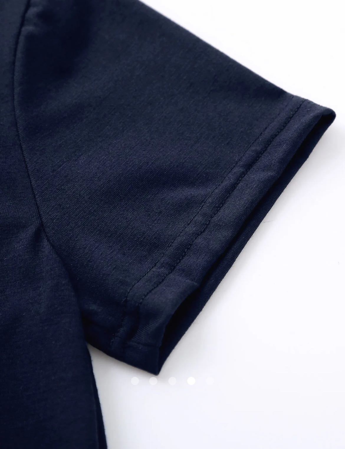 Printed Pullover T-Shirt // Navy