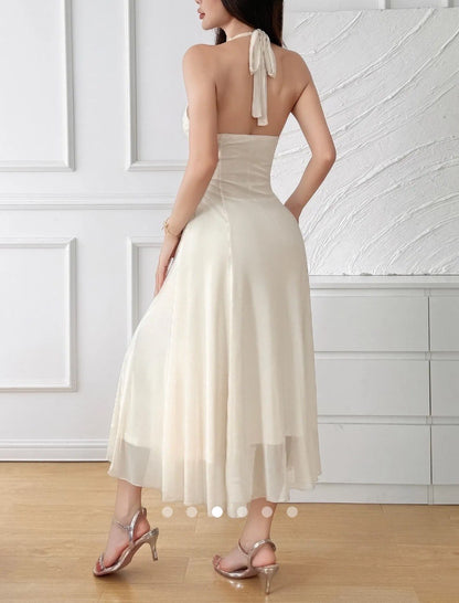 Pinteresty A-Line Dress // Apricot
