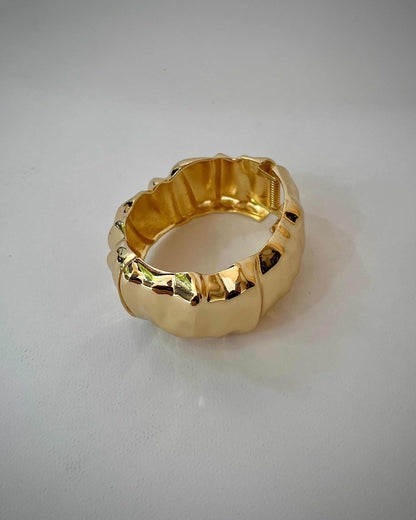 Chunky Bangle (Anti Tarnish) 012 // Gold