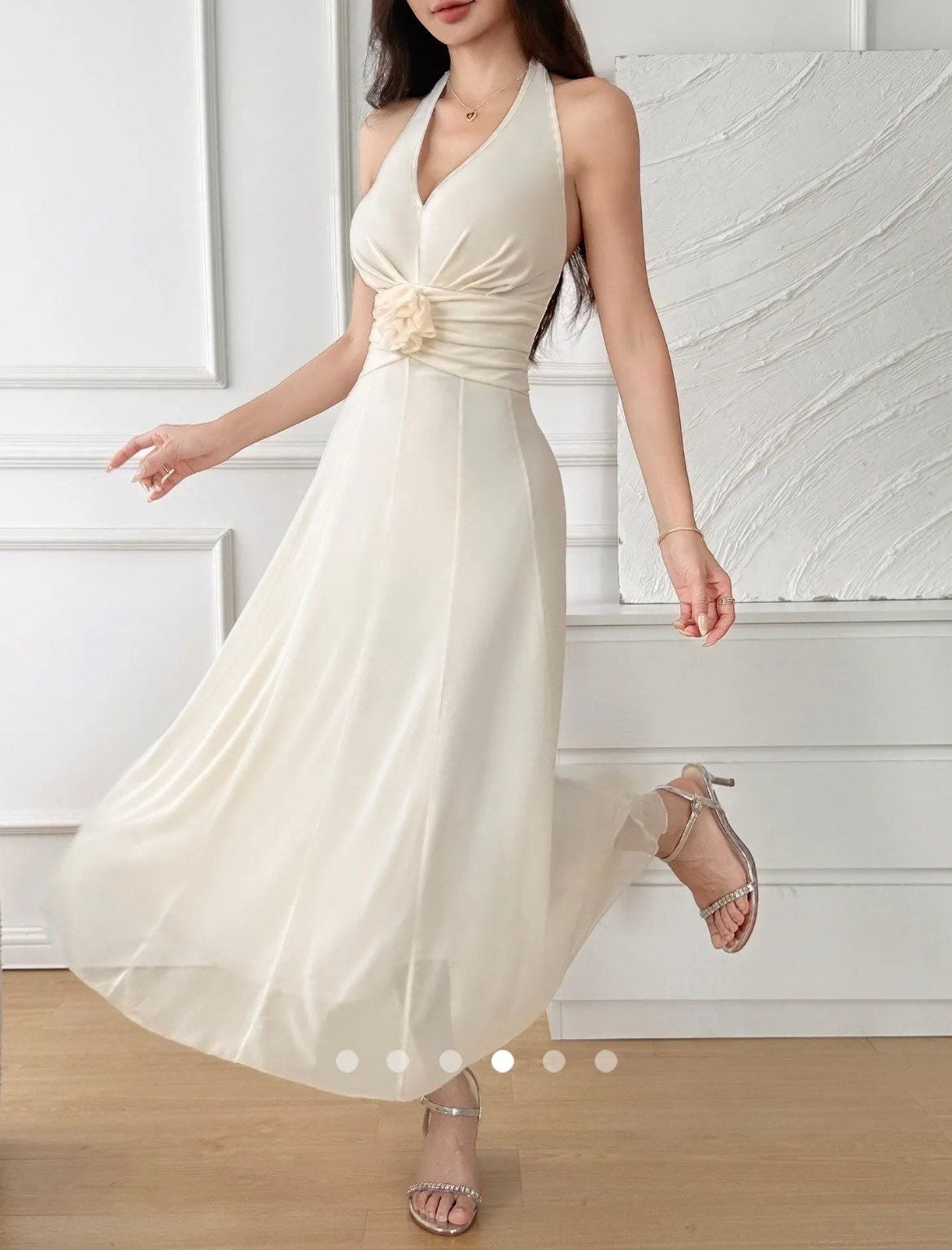 Pinteresty A-Line Dress // Apricot