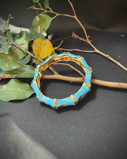 Chunky Bangle (Anti Tarnish) 031 // Blue