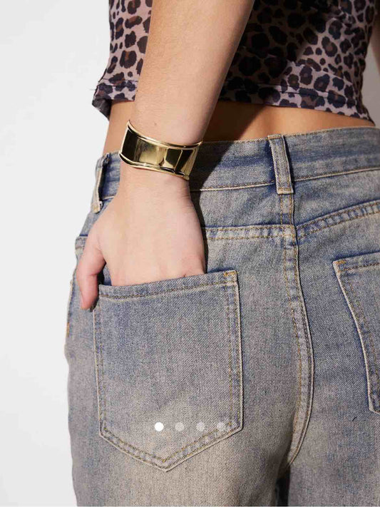 Chunky Cuff Bracelet 004 // Gold