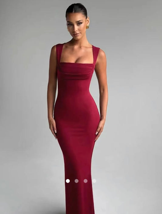 Bodycon Dress 002 // Burgundy