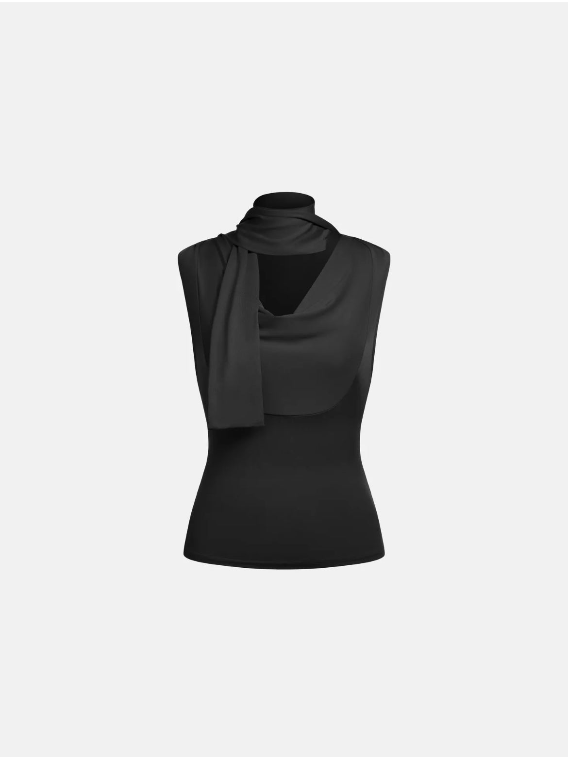 Cowl Neck Top // Black