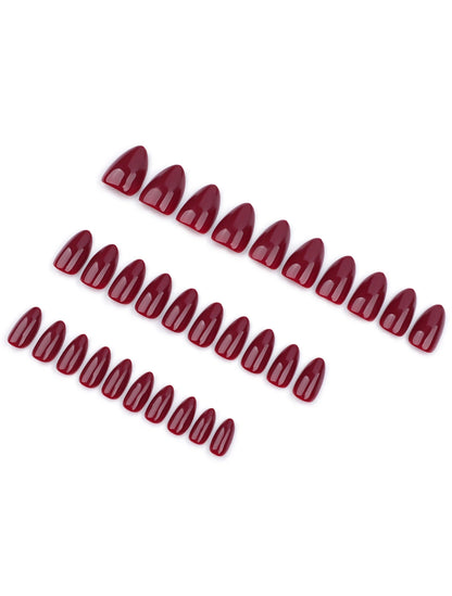Artificial Nails 001 // Burgundy