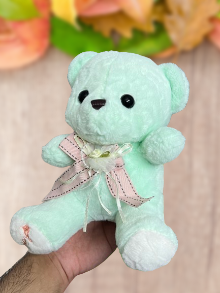 Happy Teddy Soft Toy // Green