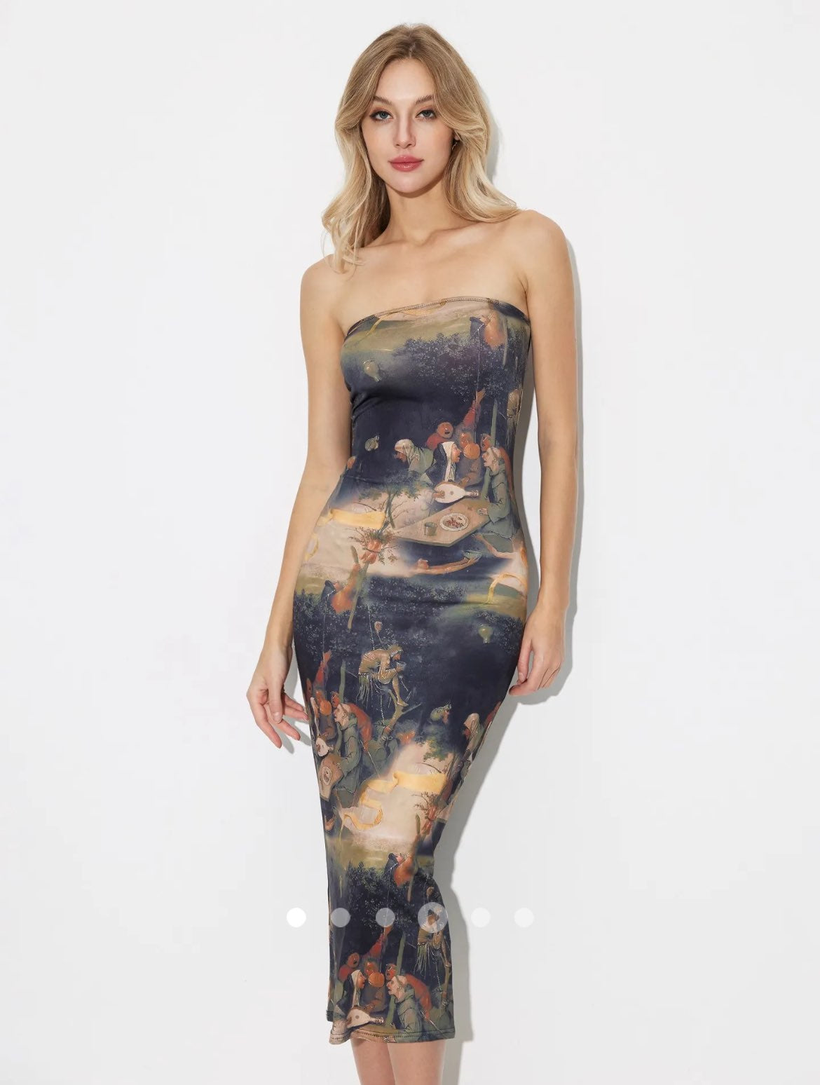 Printed Tube Dress // Multicolor