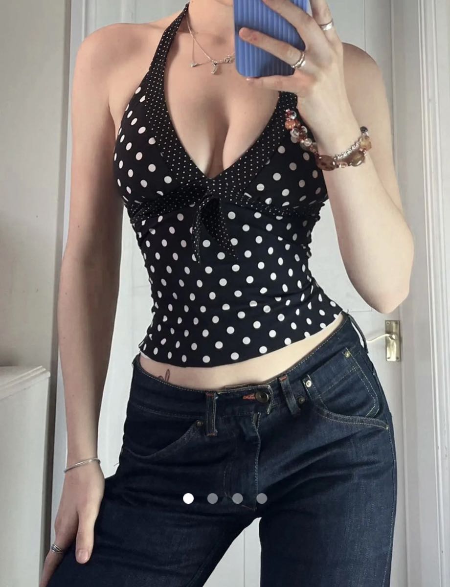 Bow Halter Top // Black