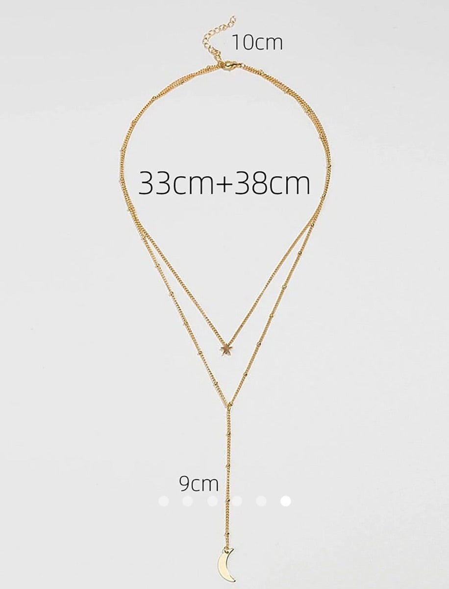Moon Necklace 021 // Gold