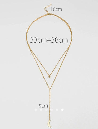 Moon Necklace 021 // Gold