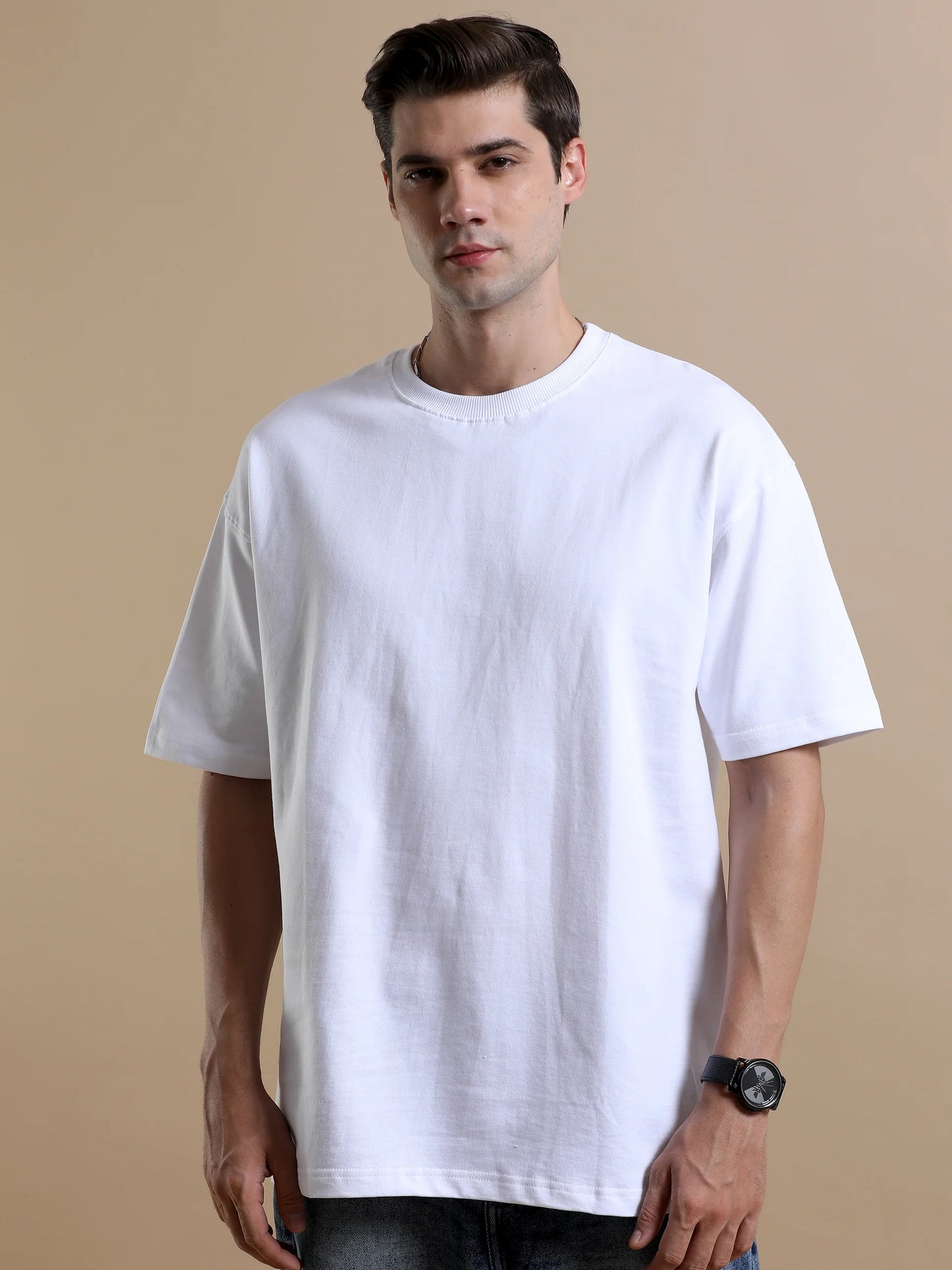 WHITE Oversized Tshirt // 100% Cotton - 240 GSM