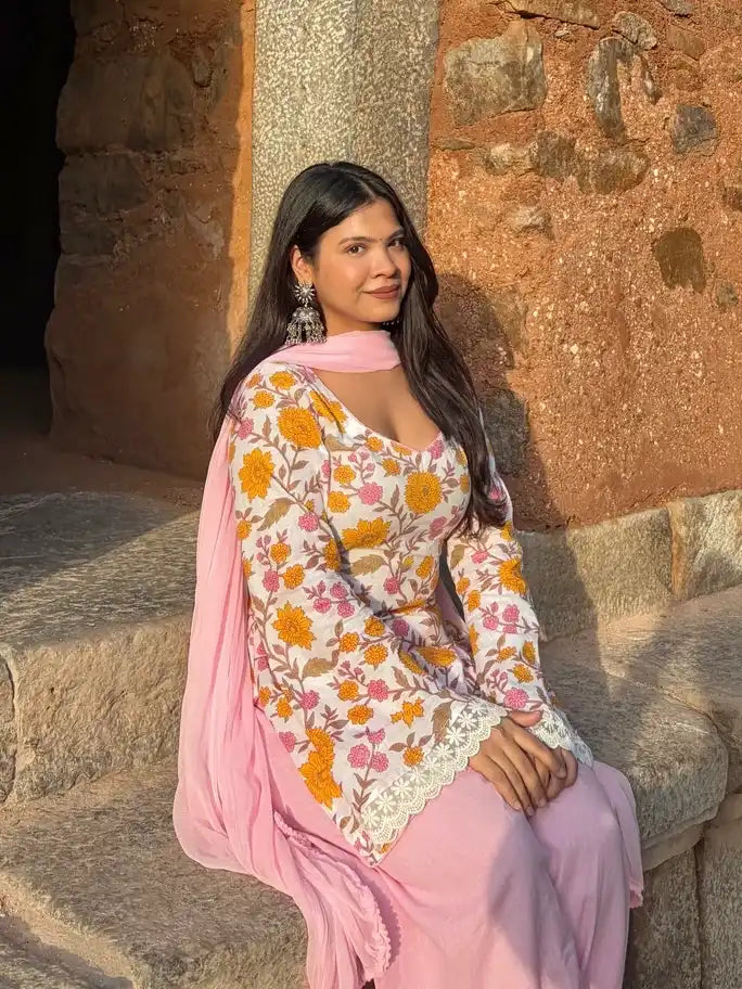 Gul Mehar // 3pc Farshi Set (100% Cotton)
