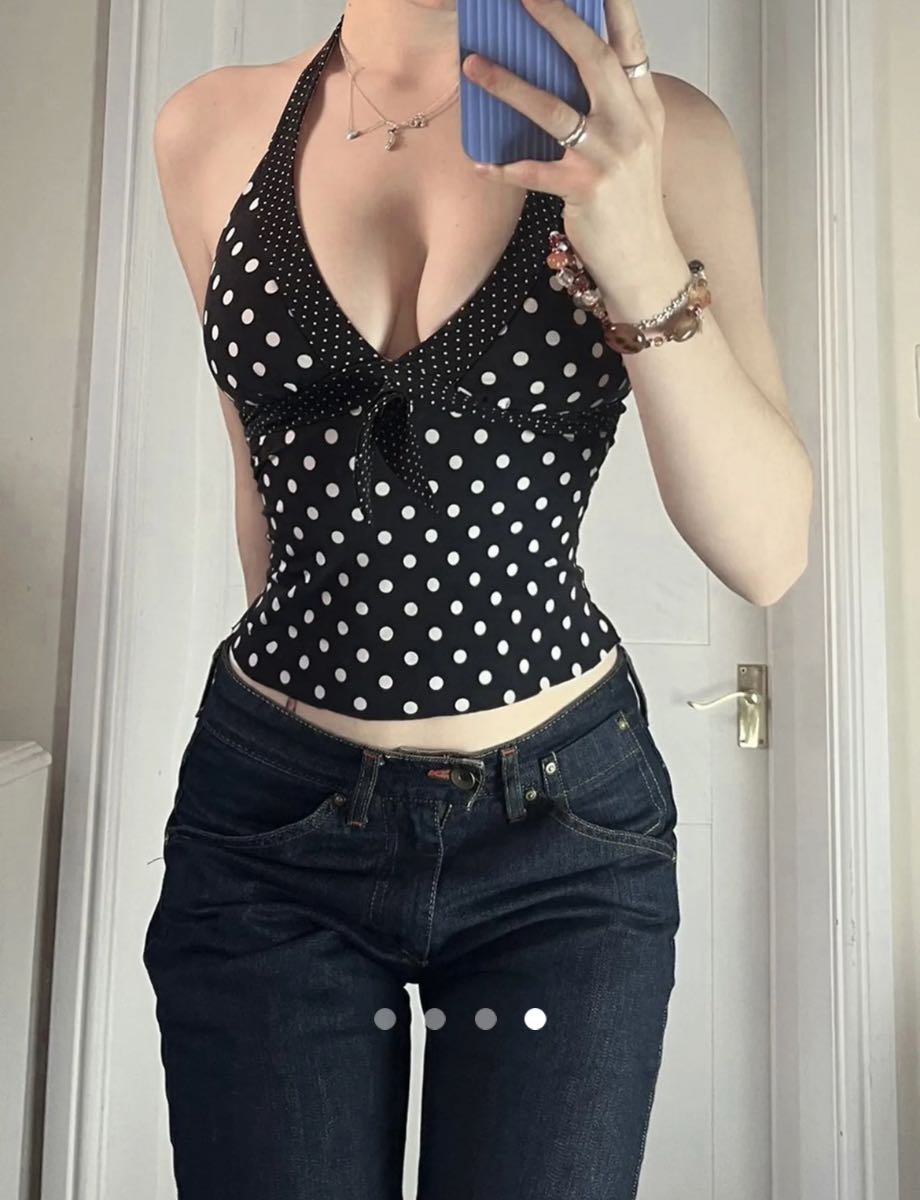 Bow Halter Top // Black