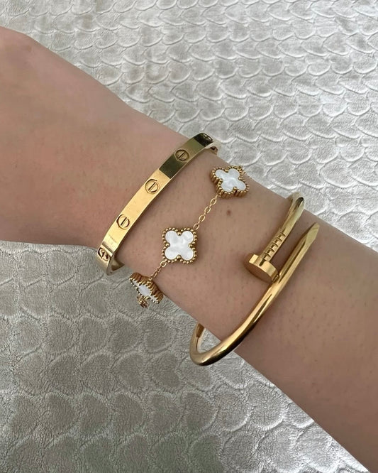 3pc Cartier Dupe Set (Anti Tarnish) // White