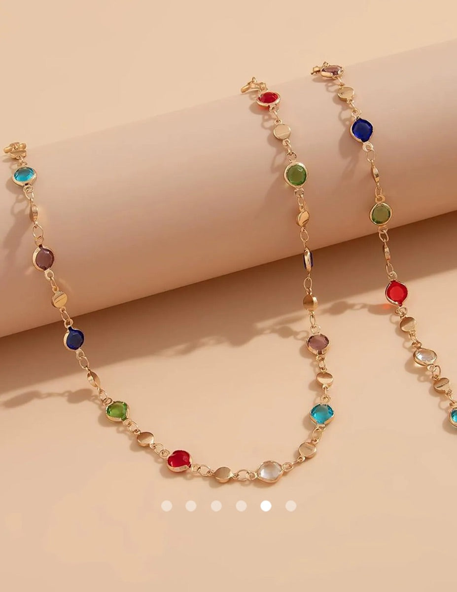 Rhinestone Necklace // 017