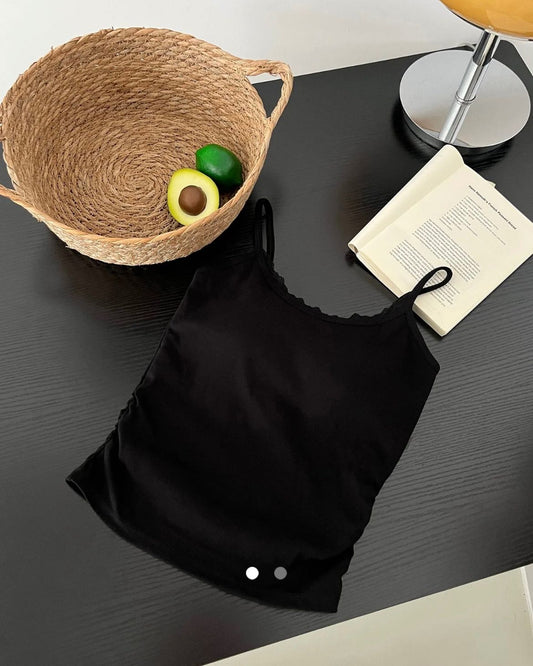 Padded Lace Top 001 // Black