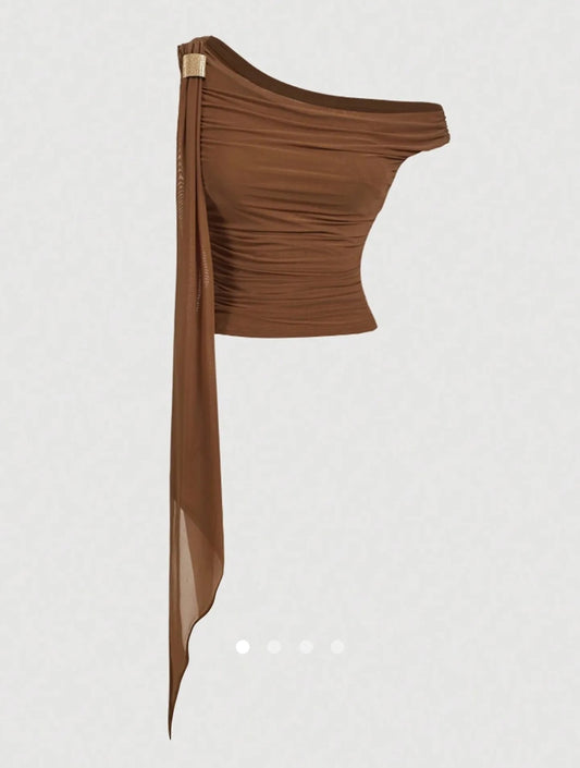 Metal Decor Top // Brown