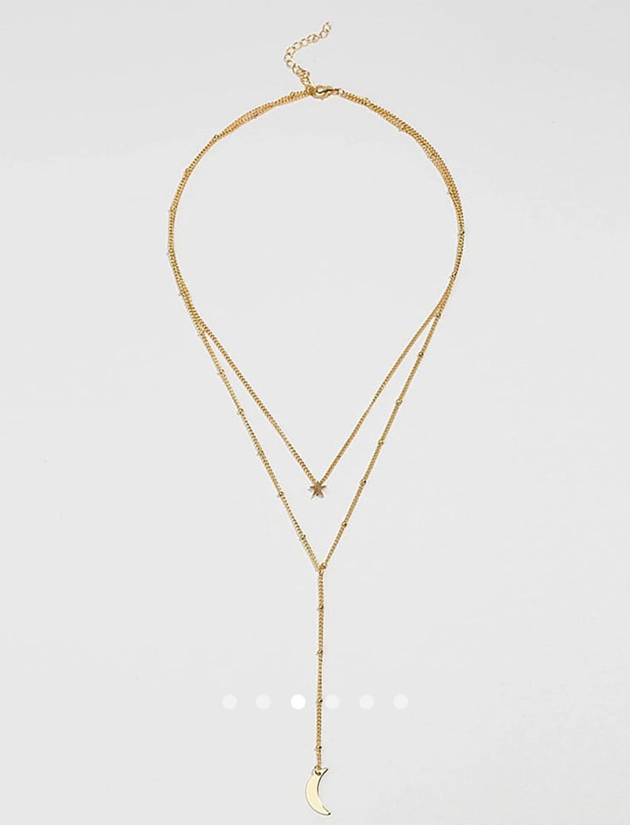 Moon Necklace 021 // Gold