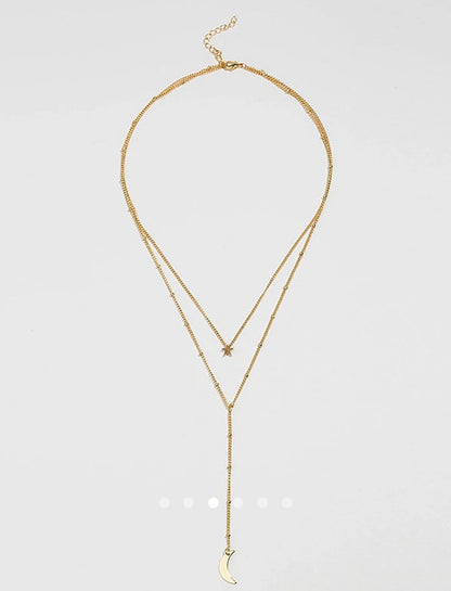 Moon Necklace 021 // Gold
