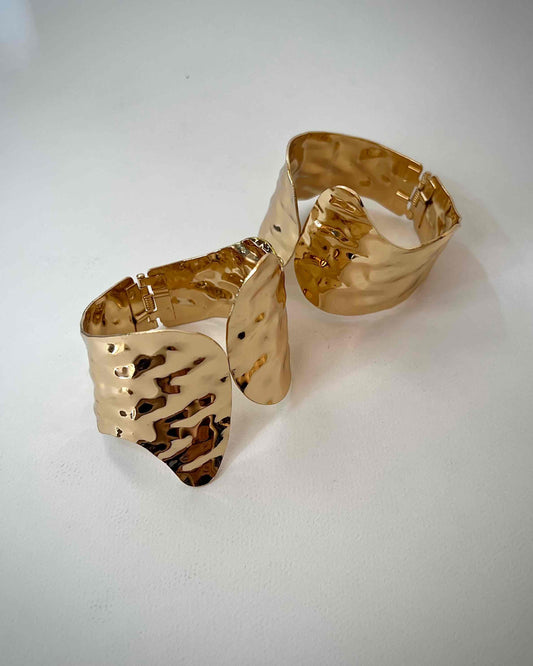 Chunky Bangle (Anti Tarnish) 015 // Gold