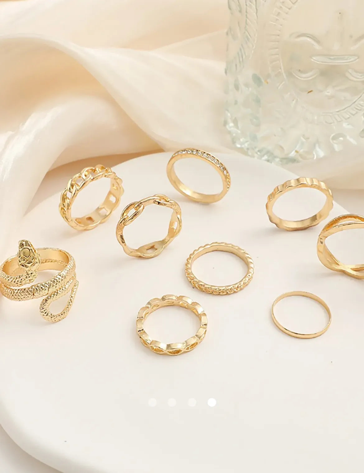 Animal Ring Set 016 // Gold