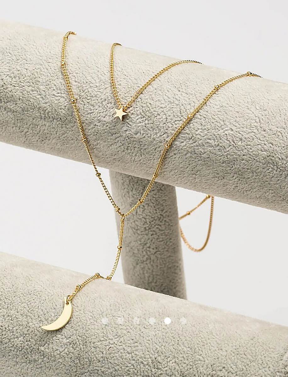Moon Necklace 021 // Gold