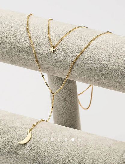 Moon Necklace 021 // Gold