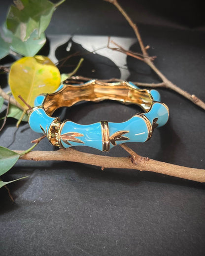 Chunky Bangle (Anti Tarnish) 031 // Blue