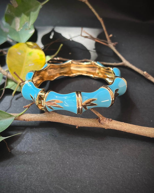 Chunky Bangle (Anti Tarnish) 031 // Blue
