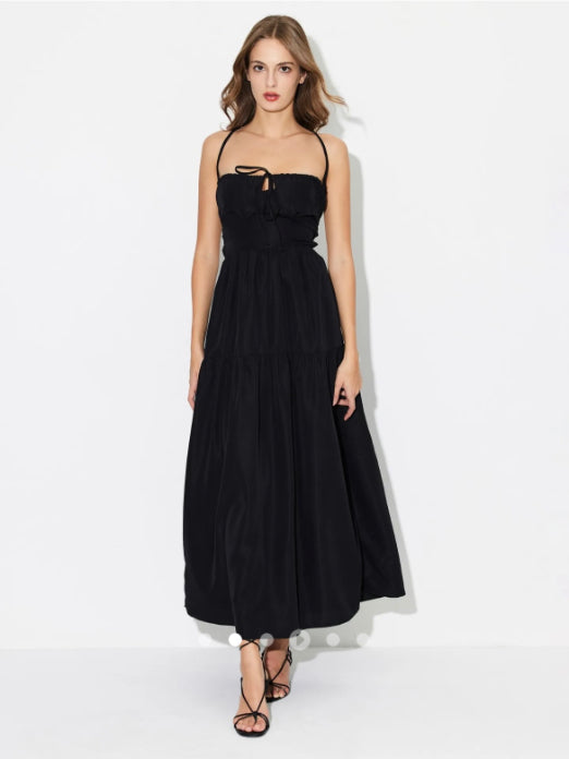 Open Back Dress // Black