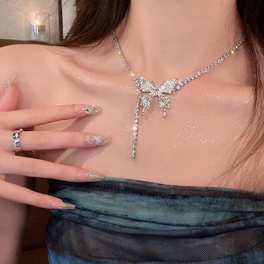 Butterfly Necklace // Silver