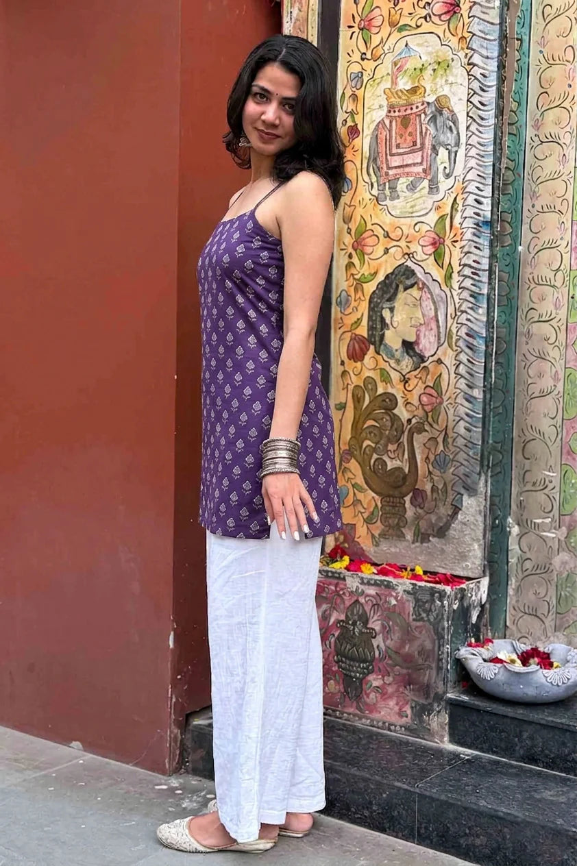 Chahat Short Kurti // Purple