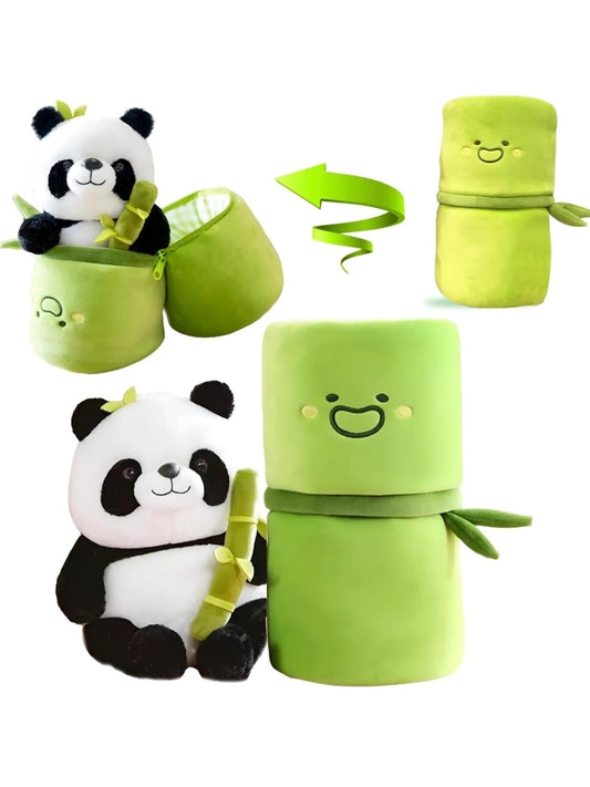 Panda in Bamboo Soft Toy