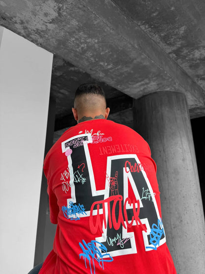 LA Red // Puff Print - Heavy Weight 240 GSM