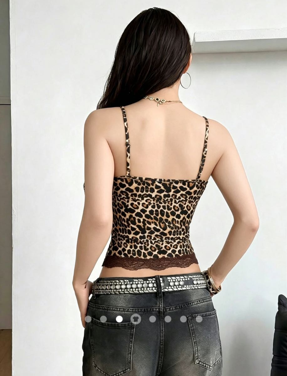 Lace Trimmed Cami Top // Brown