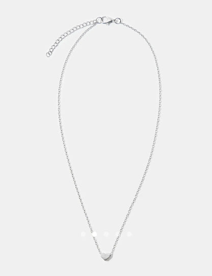 Heart Necklace 026 // Silver