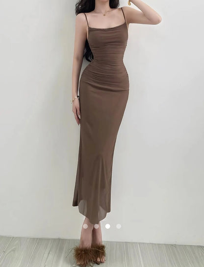 Bodycon Dress // Chocolate Brown