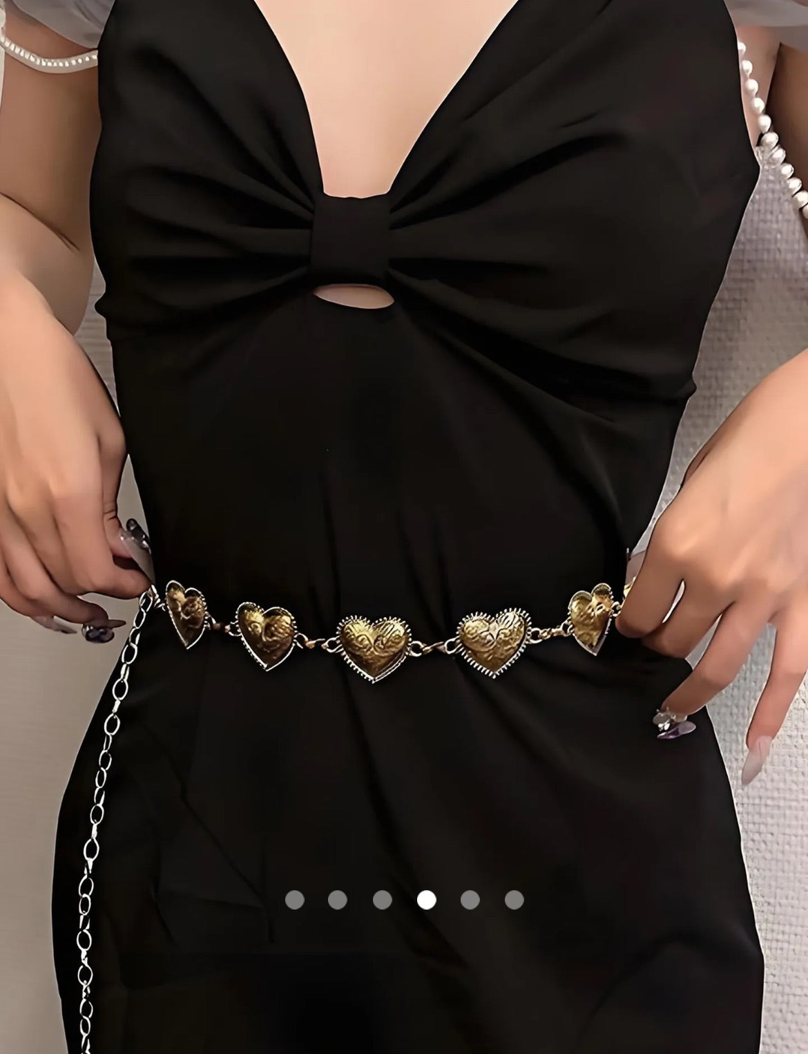 Heart Waist Chain Belt 001 // Gold