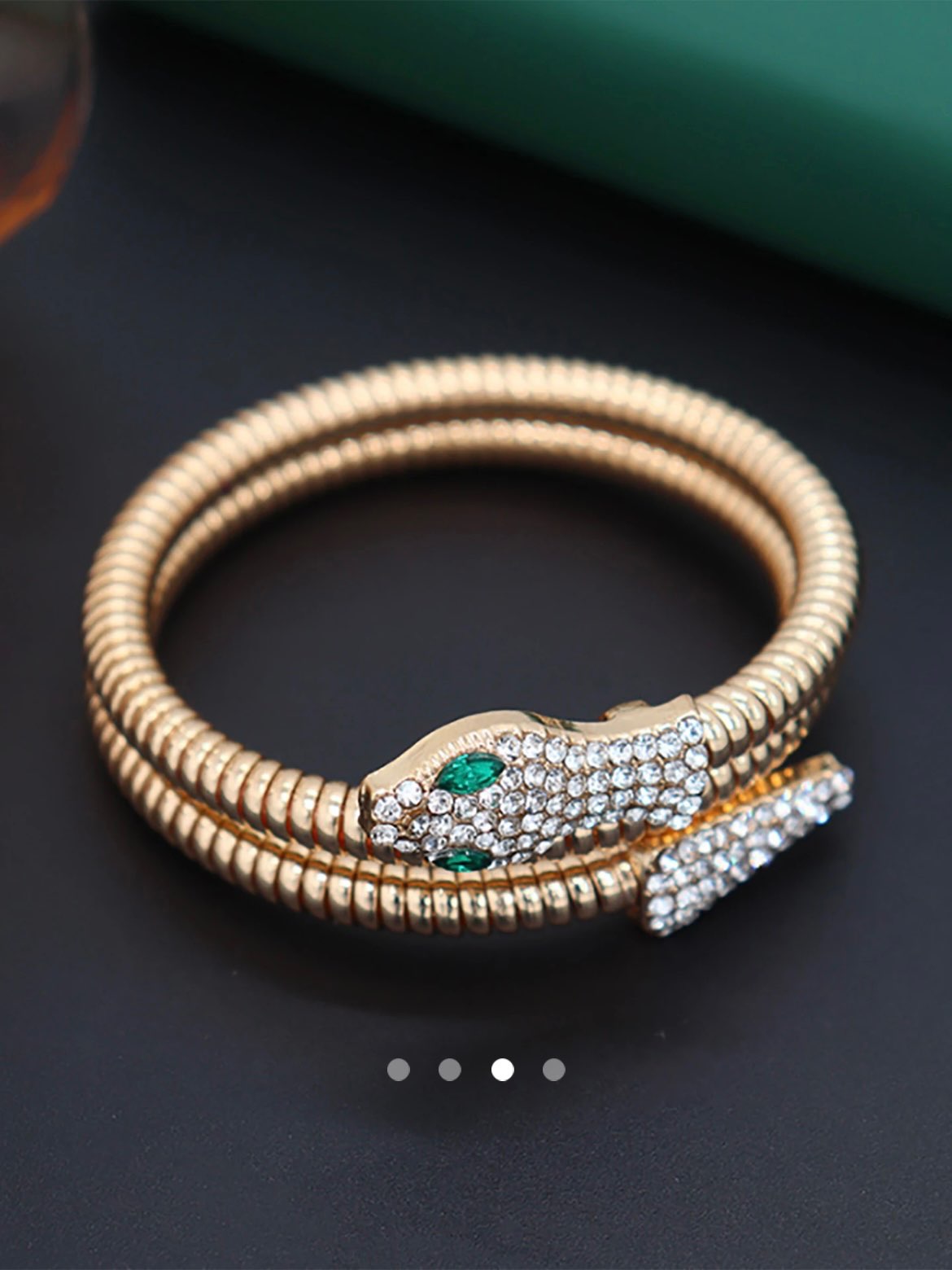 Snake Bangle // Gold