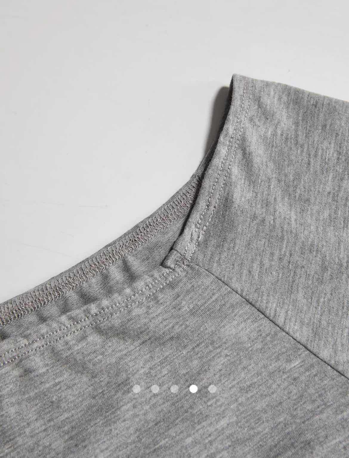 Y2K One Shoulder Tee // Grey-Blue