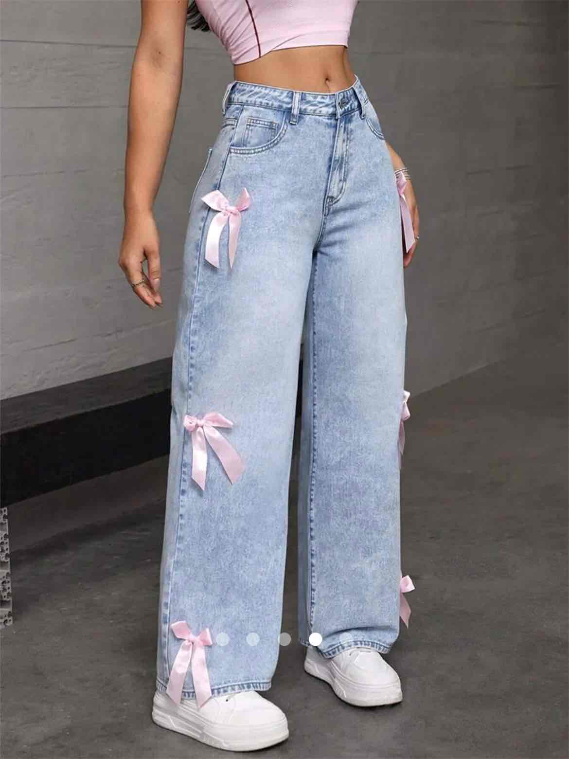 Bow Jeans 001 // Light Blue