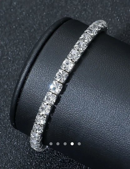 Rhinestone Bracelet 001 // Silver