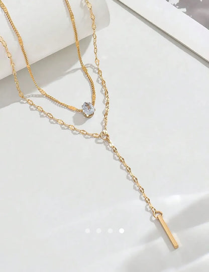 Multi Layer Necklace 030 // Gold