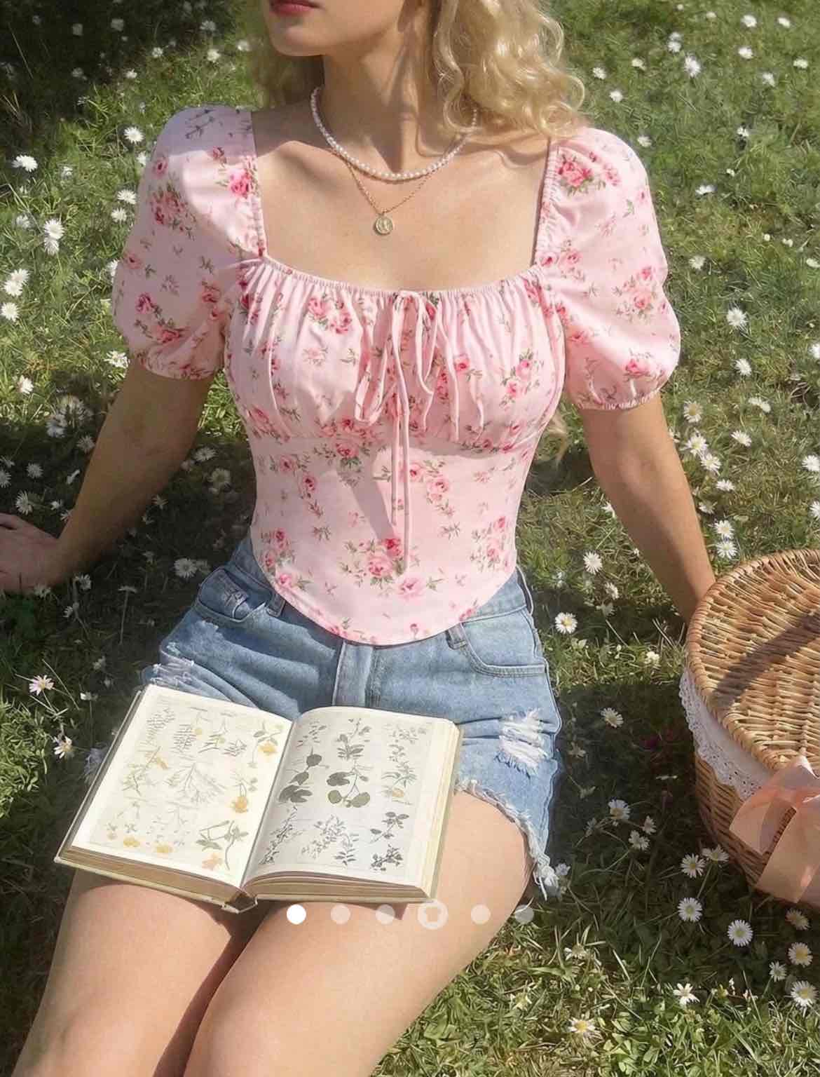 Gathered Top // Light Pink