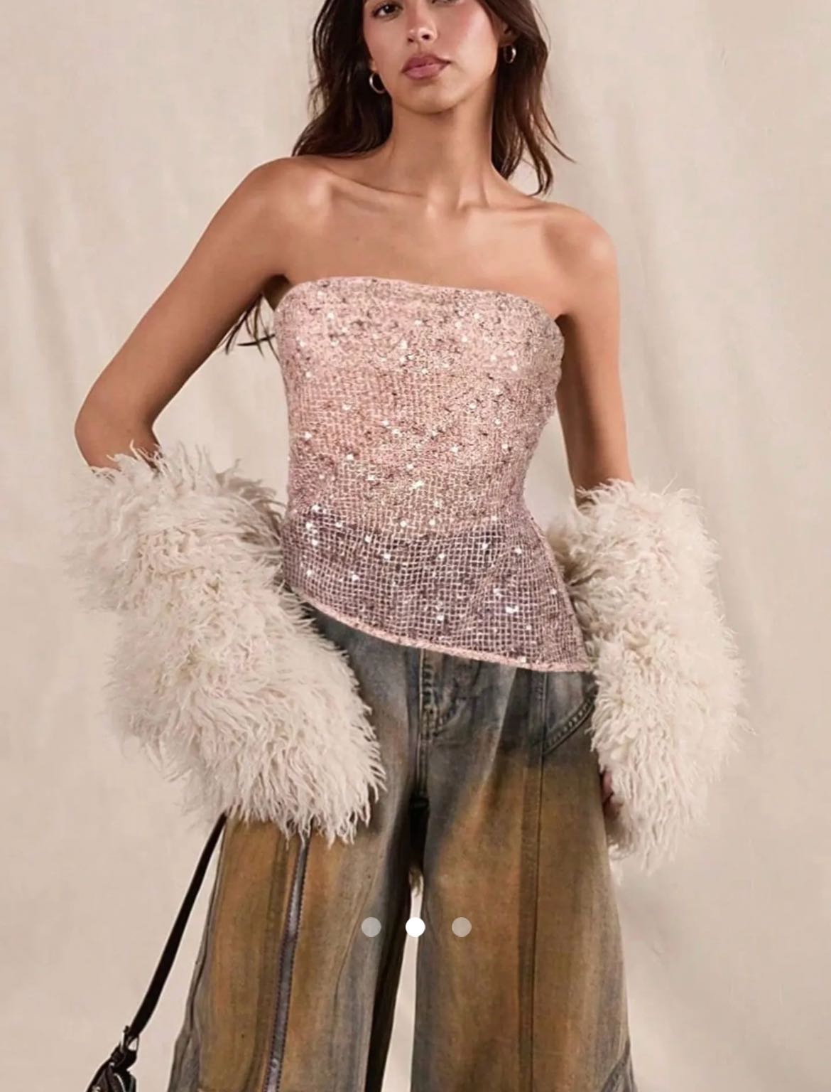 Slit Tube Top // Pink