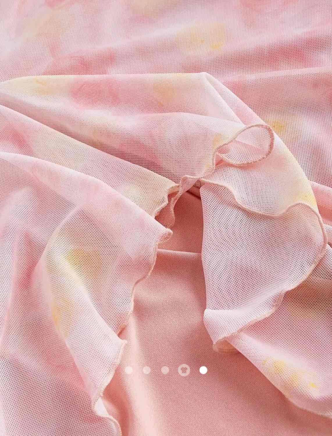 Ruffle Slip Dress // Pink