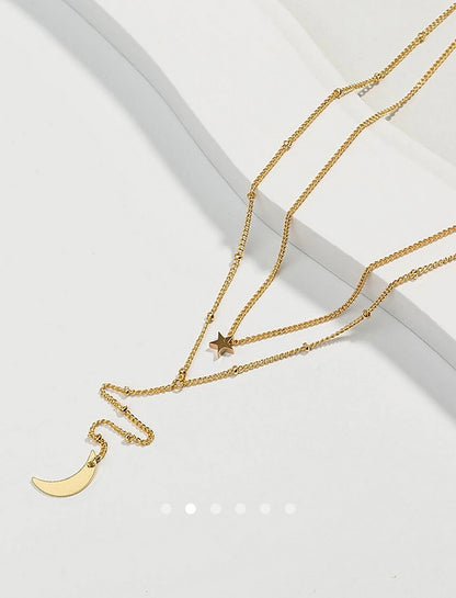 Moon Necklace 021 // Gold