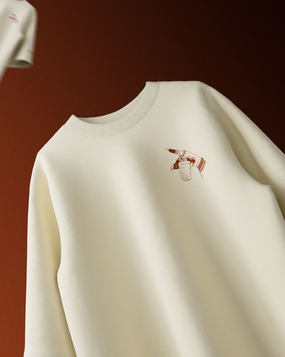 Spill The Tea Oversized T-Shirt // Beige
