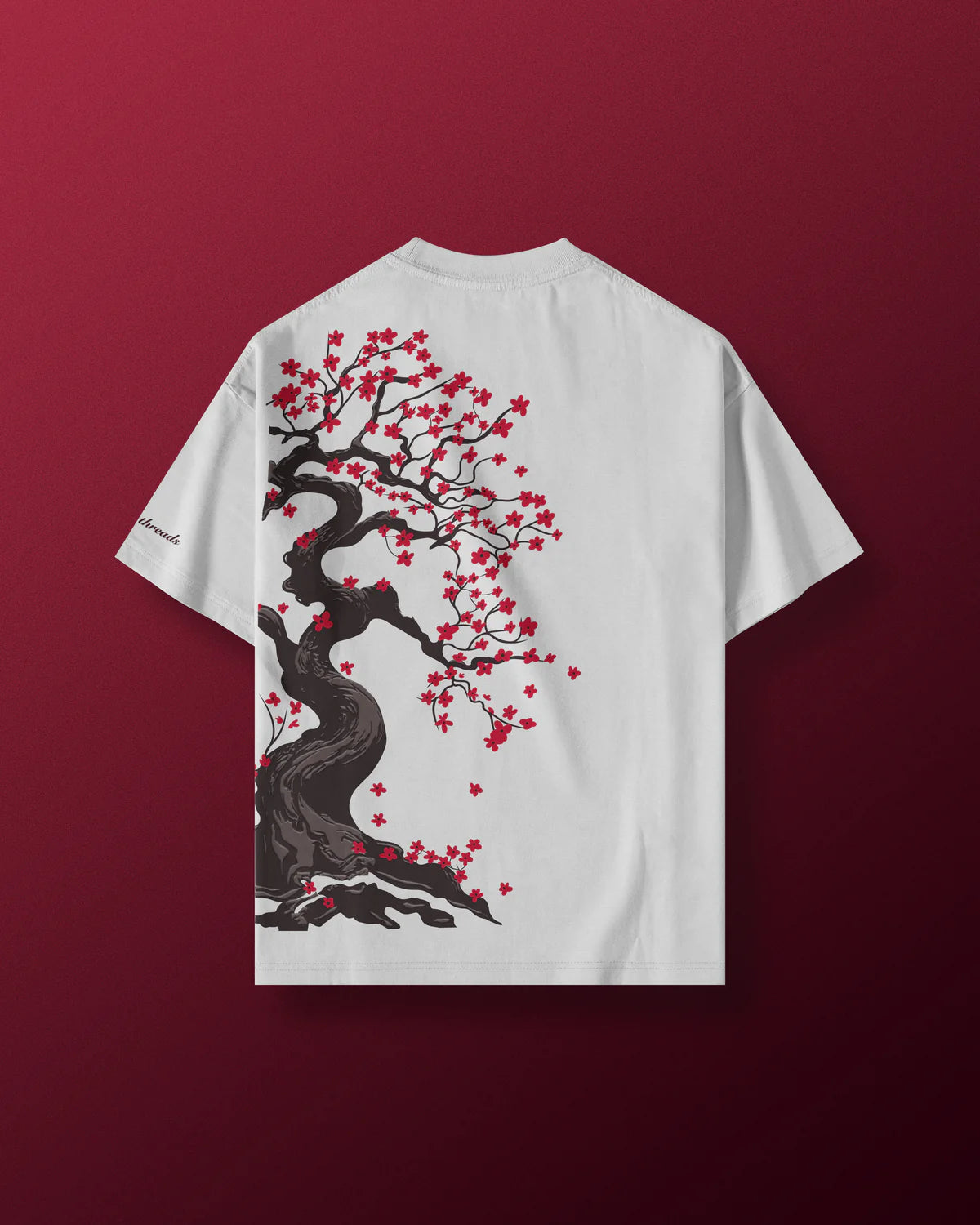 Red Paradise Oversized T-Shirt // White