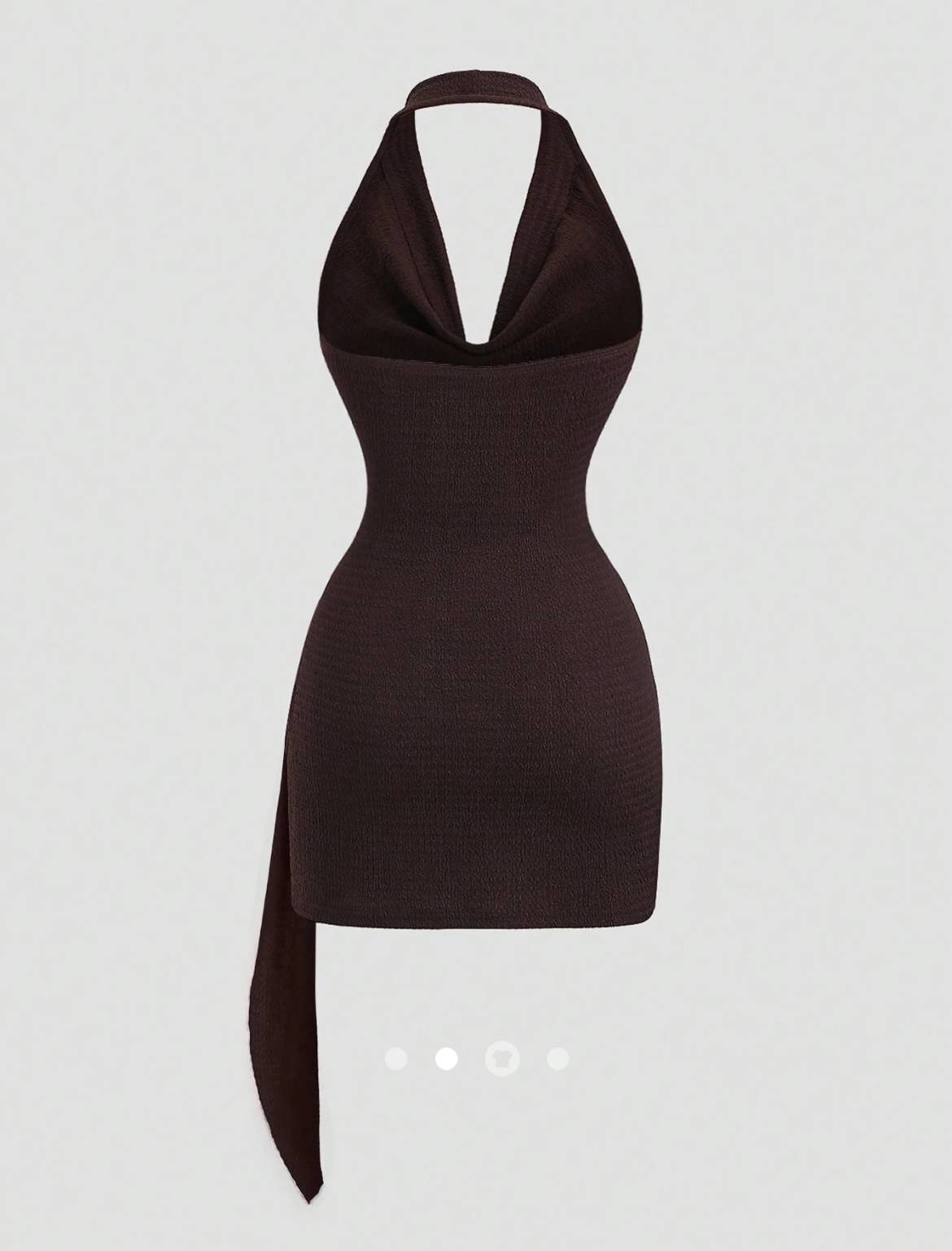 Draped Bodycon Dress 001 // Chocolate